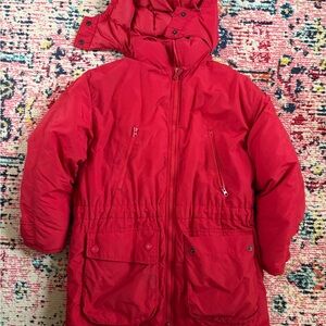 Eddie Bauer Vibrant Red Puffer Jacket